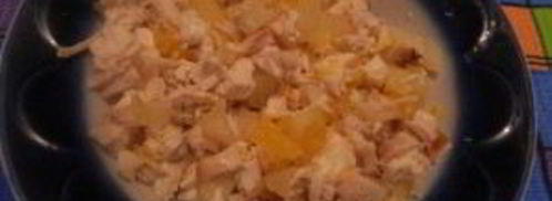 канапе с ананасами, курицей и апельсинами. Шаг 8