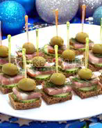 Канапе с бужениной