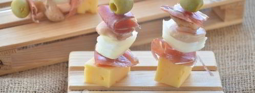 канапе с хамоном, грибами и сыром. Шаг 7