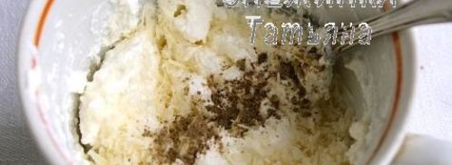 канапе с красной рыбой снежинки. Шаг 3