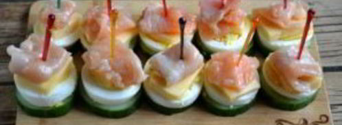 канапе с красной рыбой. Шаг 6