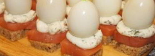 канапе с перепелиными яйцами. Шаг 4