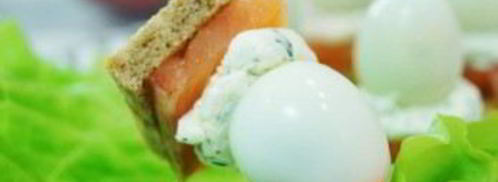 канапе с перепелиными яйцами. Шаг 5