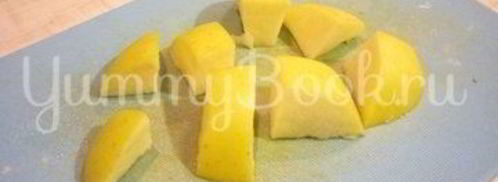 пикантные канапе с сыром, фруктами и маслинами. Шаг 4