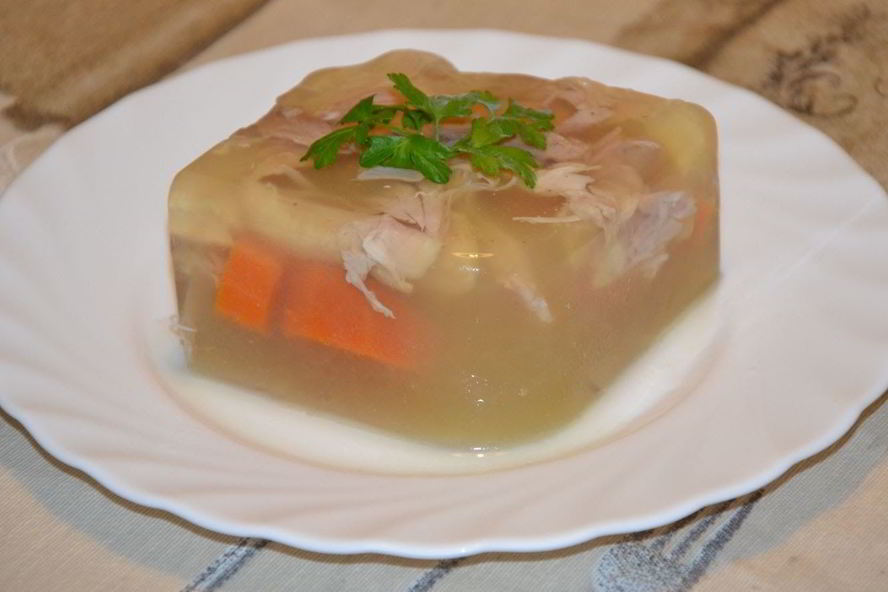 Рецепт холодца из курицы без желатина