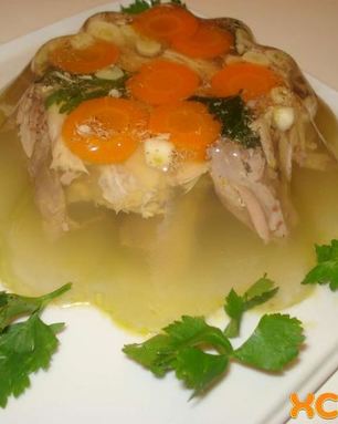 Холодец из петуха