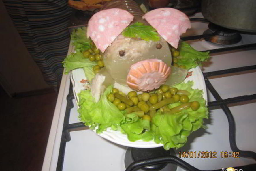 Рецепт холодца поросенок