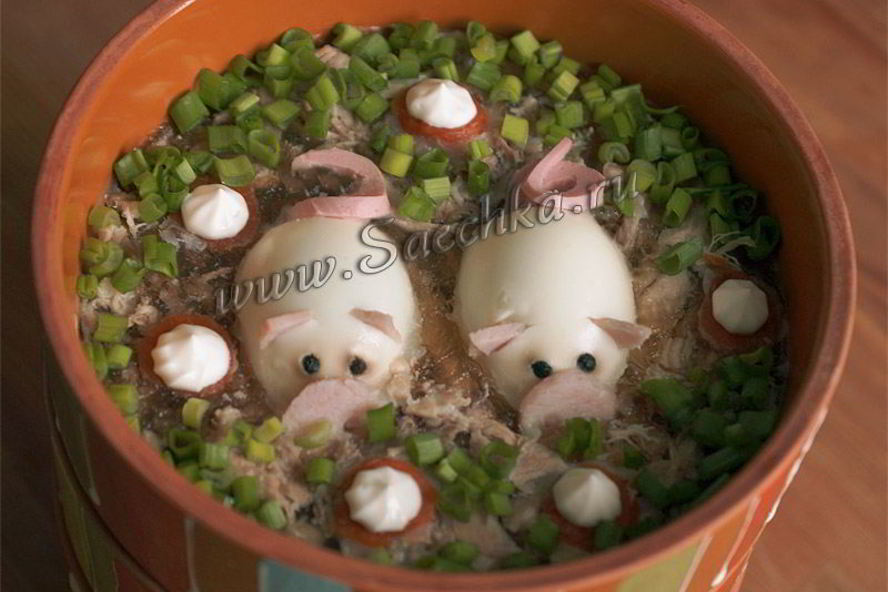 Рецепт холодца поросята