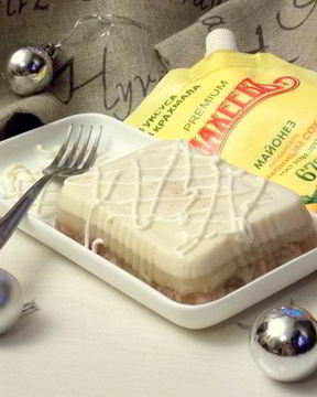 Трехслойный говяжий холодец