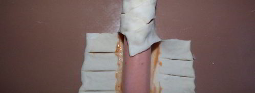 хот-дог из слоеного теста. Шаг 7