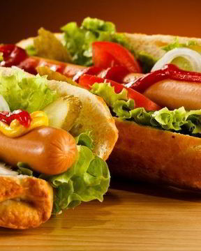 Хот-дог с горчицей