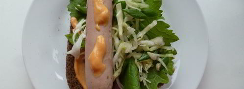 хот-дог с капустным салатом. Шаг 6