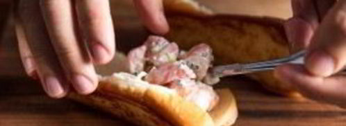 хот-дог с креветками. Шаг 4