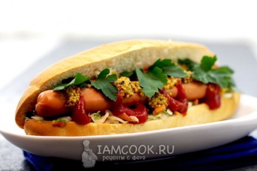 Рецепт хот-дога с квашеной капустой