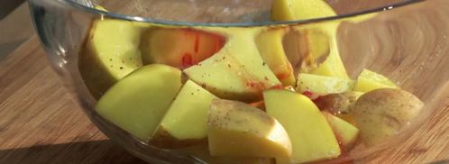 хот-дог с сердцем индейки, овощами и брынзой. Шаг 3