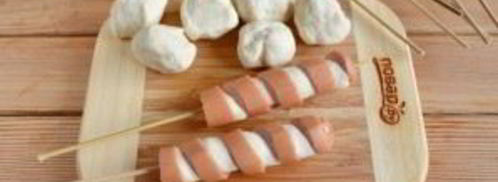 хот-дог торнадо. Шаг 7