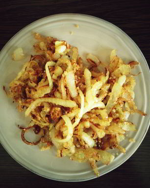 Хрустящий лук для хот-догов