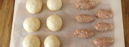 новогодний хот-дог с фаршем. Шаг 16