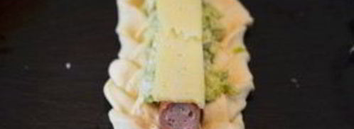 плетеные хот-доги с гуакамоле. Шаг 7