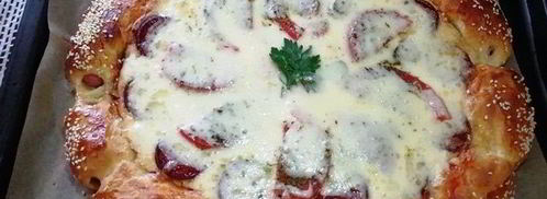 суперсырная хот-дог-пицца. Шаг 14