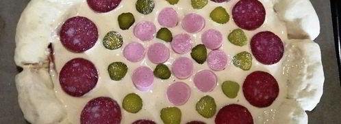 суперсырная хот-дог-пицца. Шаг 10