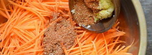 корейская морковь с луком. Шаг 7