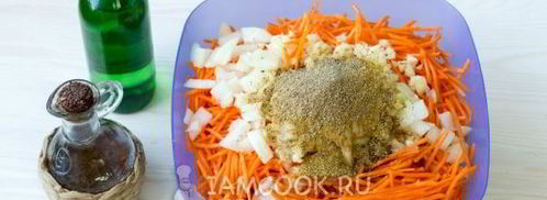 морковь по-корейски на зиму. Шаг 8