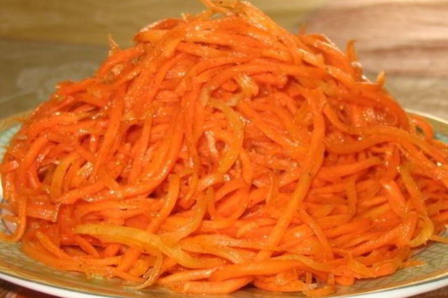 Рецепт моркови по-корейски с чесноком