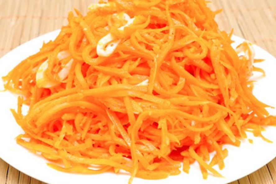 Рецепт моркови по-корейски с кальмарами