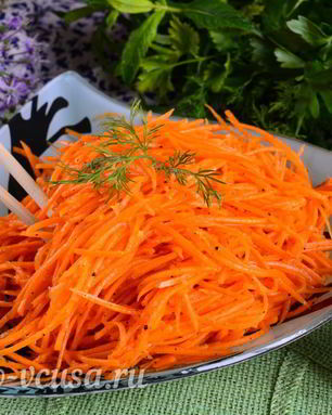 Морковь по-корейски с приправой