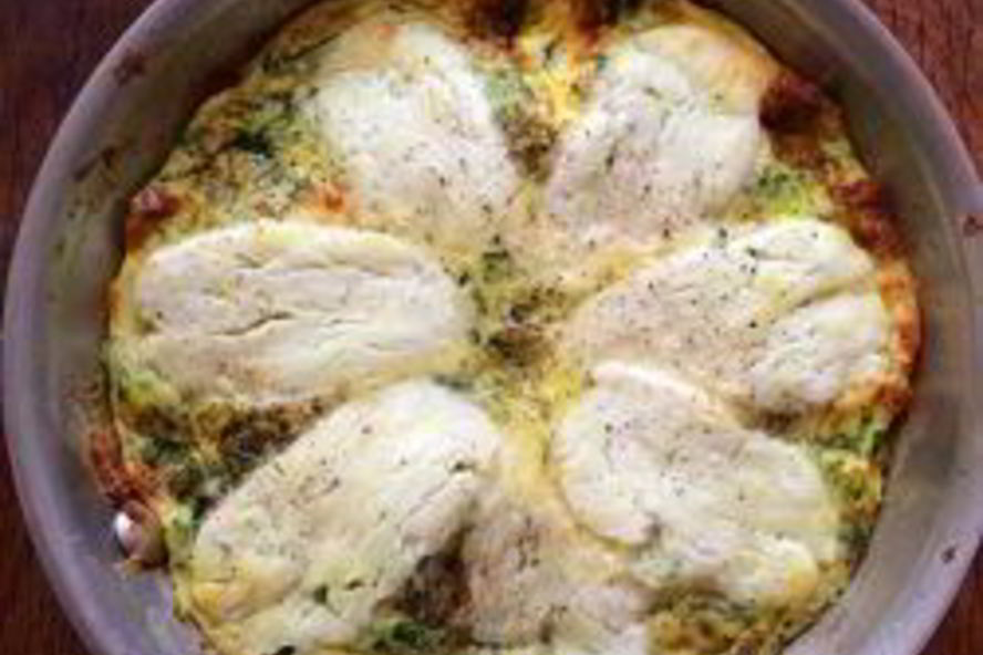 Рецепт фриттаты с сыром и кабачком