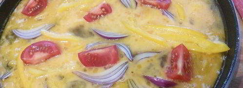 омлет по мотивам греческого салата. Шаг 4