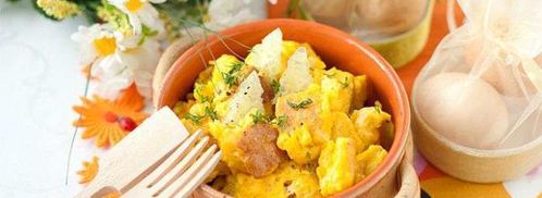 омлет с добавлением хлеба. Шаг 5