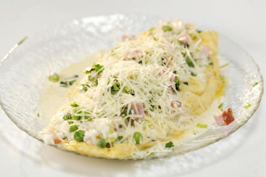 Рецепт омлета с гавайской смесью