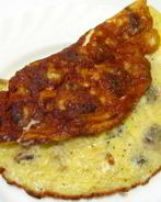 Омлет с грибами и сыром