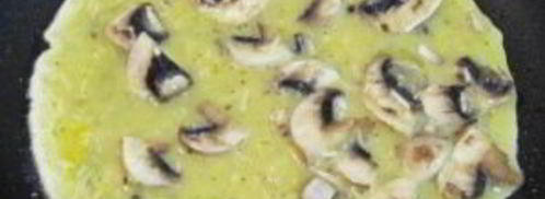 омлет с грибами и сыром. Шаг 5