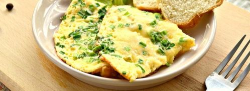 омлет с картофелем, сыром и свежей зеленью. Шаг 5