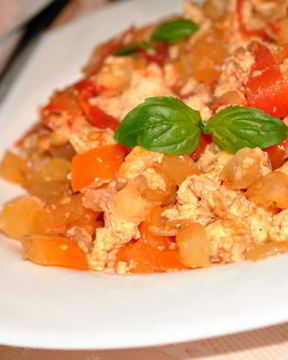 Омлет с овощами