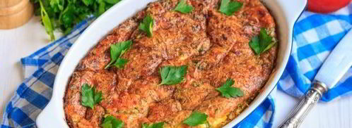 омлет с помидорами, кабачками и сыром в духовке. Шаг 13