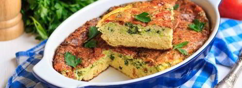 омлет с помидорами, кабачками и сыром в духовке. Шаг 14