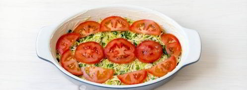 омлет с помидорами, кабачками и сыром в духовке. Шаг 9