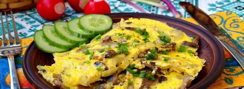 омлет с шампиньонами. Шаг 6