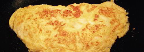 омлет с сыром и рукколой. Шаг 7