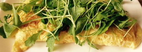 омлет с сыром и рукколой. Шаг 8