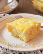 Омлет с цветной капустой и кукурузой