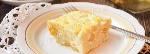 омлет с цветной капустой и кукурузой. Шаг 10