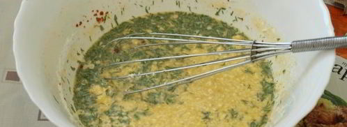 омлет с творогом на сковороде. Шаг 6