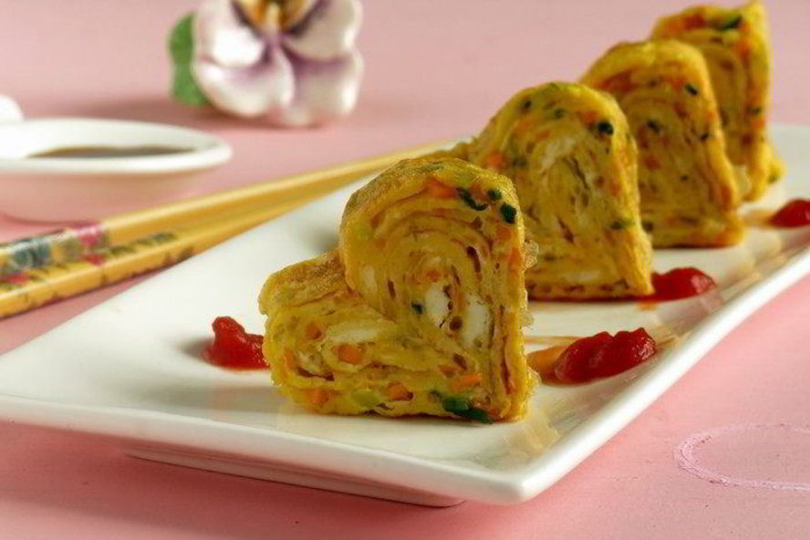 Рецепт омлета сердечки