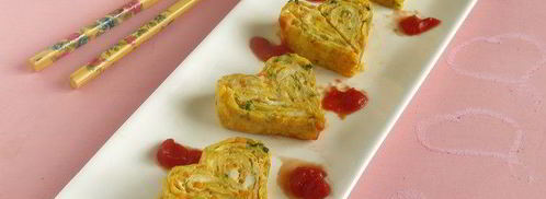 омлет сердечки. Шаг 10