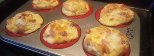 омлет в духовке в формочках. Шаг 6